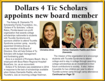 Dollars 4 Tic Scholars Appoints New Board Member